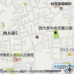 東京都練馬区西大泉5丁目15-22周辺の地図