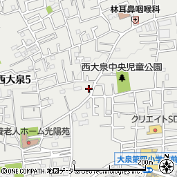 東京都練馬区西大泉5丁目15-19周辺の地図