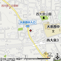 東京都練馬区西大泉3丁目18-15周辺の地図