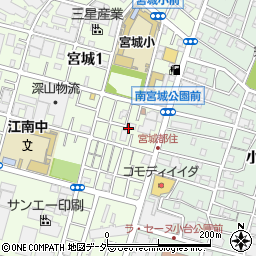 東京都足立区宮城1丁目12周辺の地図