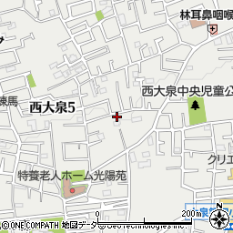 東京都練馬区西大泉5丁目15-12周辺の地図