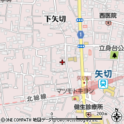 千葉県松戸市下矢切195周辺の地図