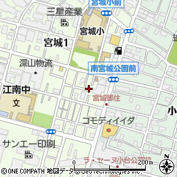 東京都足立区宮城1丁目12-15周辺の地図