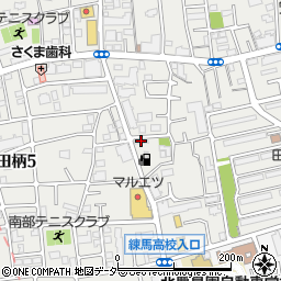 練馬区立田柄ストックヤード周辺の地図