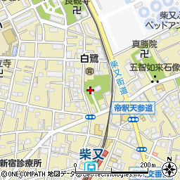 柴又八幡神社周辺の地図