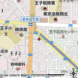 東京都北区王子2丁目23周辺の地図