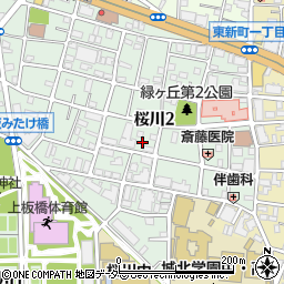 東京都板橋区桜川2丁目周辺の地図