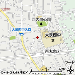 東京都練馬区西大泉3丁目18-27周辺の地図