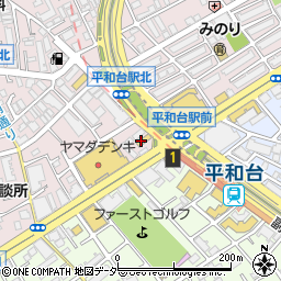 マクドナルド平和台駅前店周辺の地図