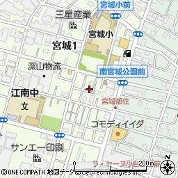 東京都足立区宮城1丁目13-1周辺の地図