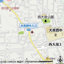 東京都練馬区西大泉3丁目18-16周辺の地図