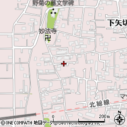 千葉県松戸市下矢切180周辺の地図
