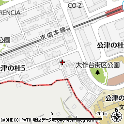 千葉県成田市公津の杜5丁目14-1周辺の地図