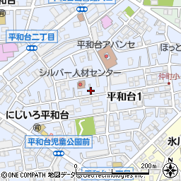 東京都練馬区平和台1丁目周辺の地図