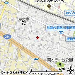 東京都板橋区南常盤台2丁目周辺の地図