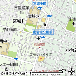東京都足立区宮城1丁目12-20周辺の地図