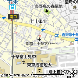 東京都北区上十条1丁目4周辺の地図
