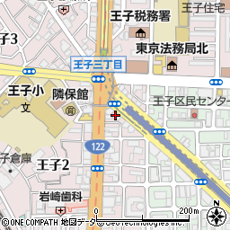 東京都北区王子2丁目23-5周辺の地図