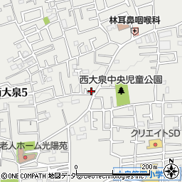 東京都練馬区西大泉5丁目12-1周辺の地図