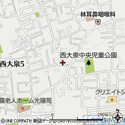 東京都練馬区西大泉5丁目12-2周辺の地図