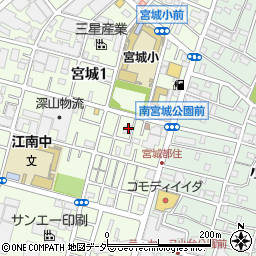 東京都足立区宮城1丁目13-13周辺の地図