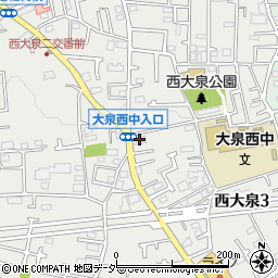 東京都練馬区西大泉3丁目18-18周辺の地図