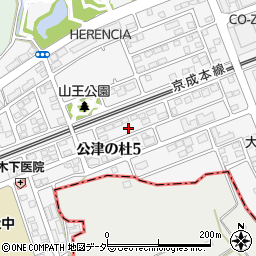 千葉県成田市公津の杜5丁目10-16周辺の地図
