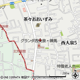 東京都練馬区西大泉5丁目30-5周辺の地図