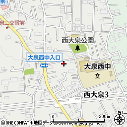 東京都練馬区西大泉3丁目18-21周辺の地図