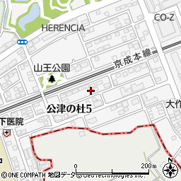 千葉県成田市公津の杜5丁目10-14周辺の地図
