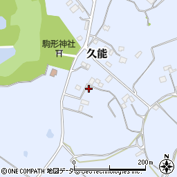 千葉県富里市久能408周辺の地図