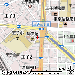 東京都北区王子2丁目18周辺の地図