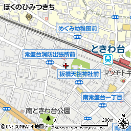 東京都板橋区南常盤台2丁目4-12周辺の地図
