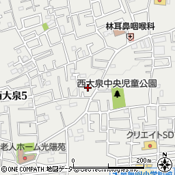 東京都練馬区西大泉5丁目12-4周辺の地図