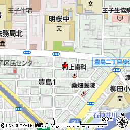 ＮＢパーキング豊島第１４駐車場周辺の地図