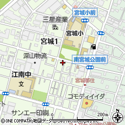 東京都足立区宮城1丁目13-9周辺の地図