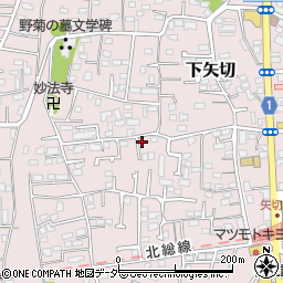 千葉県松戸市下矢切183周辺の地図