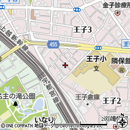 東京都北区王子2丁目4周辺の地図