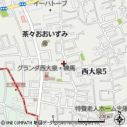 東京都練馬区西大泉5丁目30-29周辺の地図