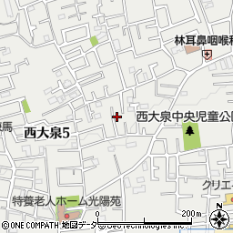 東京都練馬区西大泉5丁目13-3周辺の地図