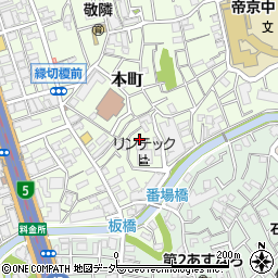 東京都板橋区本町23周辺の地図