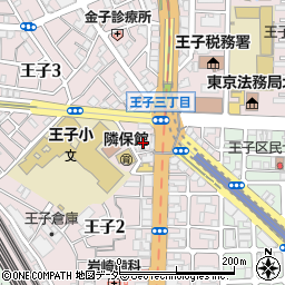 東京都北区王子2丁目18-7周辺の地図