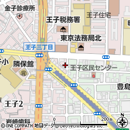 東京都北区王子2丁目21-7周辺の地図