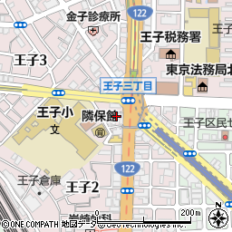 東京都北区王子2丁目18-8周辺の地図