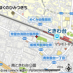 東京都板橋区南常盤台2丁目4周辺の地図