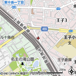 東京都北区王子2丁目5周辺の地図
