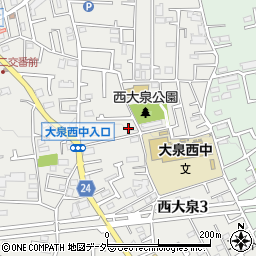 東京都練馬区西大泉3丁目20-2周辺の地図