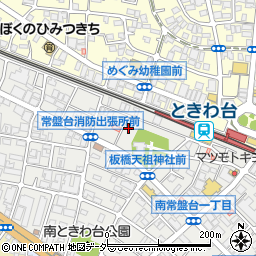 東京都板橋区南常盤台2丁目4-14周辺の地図