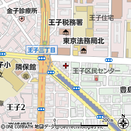 東京都北区王子2丁目21周辺の地図