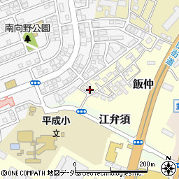 千葉県成田市飯仲1-112周辺の地図